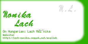 monika lach business card